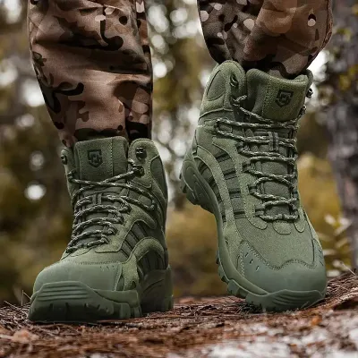 RETRO OUTDOOR COMFORT BOOTS GREEN